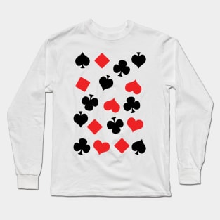 Cards Pattern Long Sleeve T-Shirt